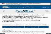 اهمیت واکسیناسیون BCG در بدو تولد در بیماران کودکان مبتلا به بیماری گرانولوماتوز مزمن پس از پیوند سلول‌های بنیادی خونساز در کشورهای درحال‌توسعه